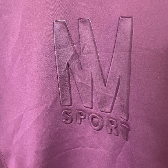 Nicole Miller Sport Purple Hooded Sweater with Pockets - Picture 2 of 8